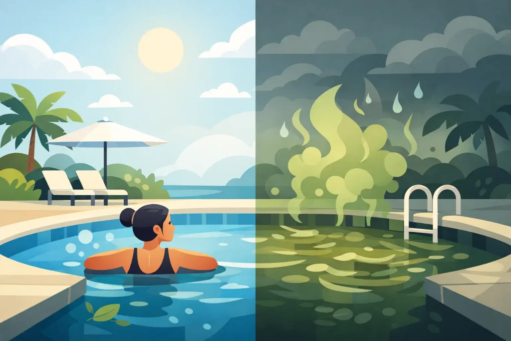 Piscina sem cheiro de cloro é possível?