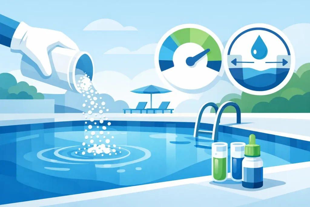 Como ajustar alcalinidade da piscina