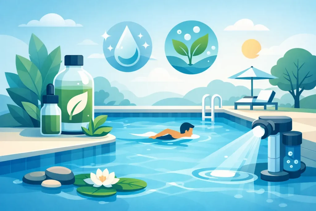 Como desinfetar piscina com menos químicos