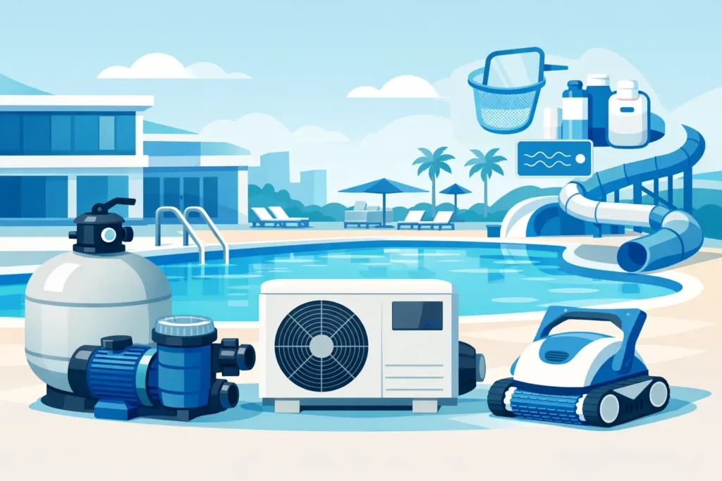 Equipamento para piscina comercial: como escolher