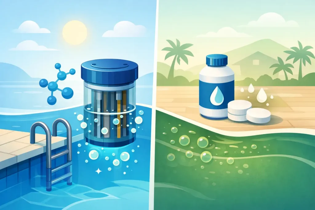 Ionizador substitui totalmente o cloro da piscina?