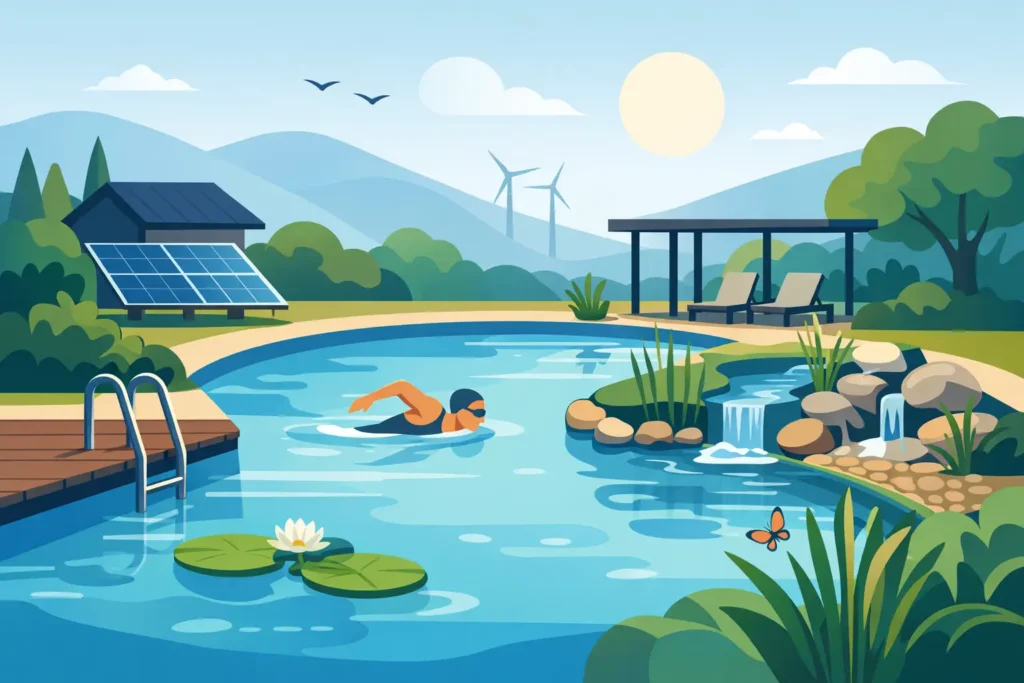 Piscinas sustentáveis com menos químicos