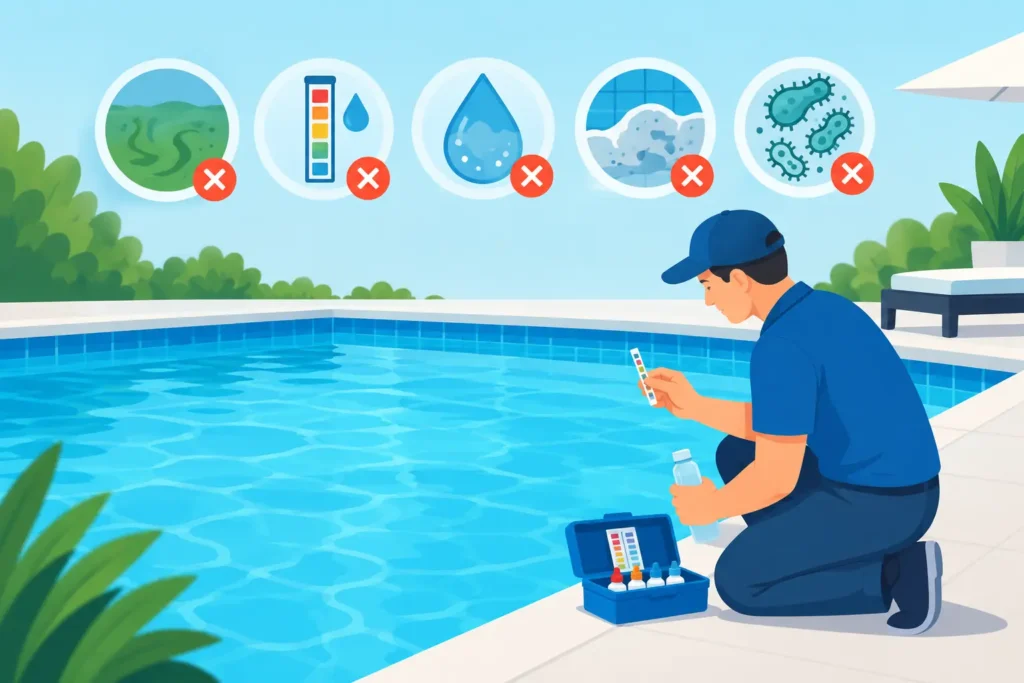 5 erros químicos na piscina e como evitá-los