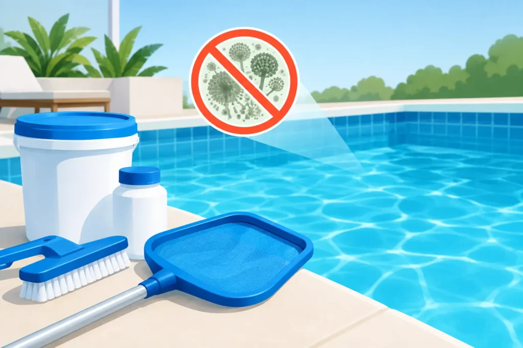 Como diminuir fungos na piscina com segurança