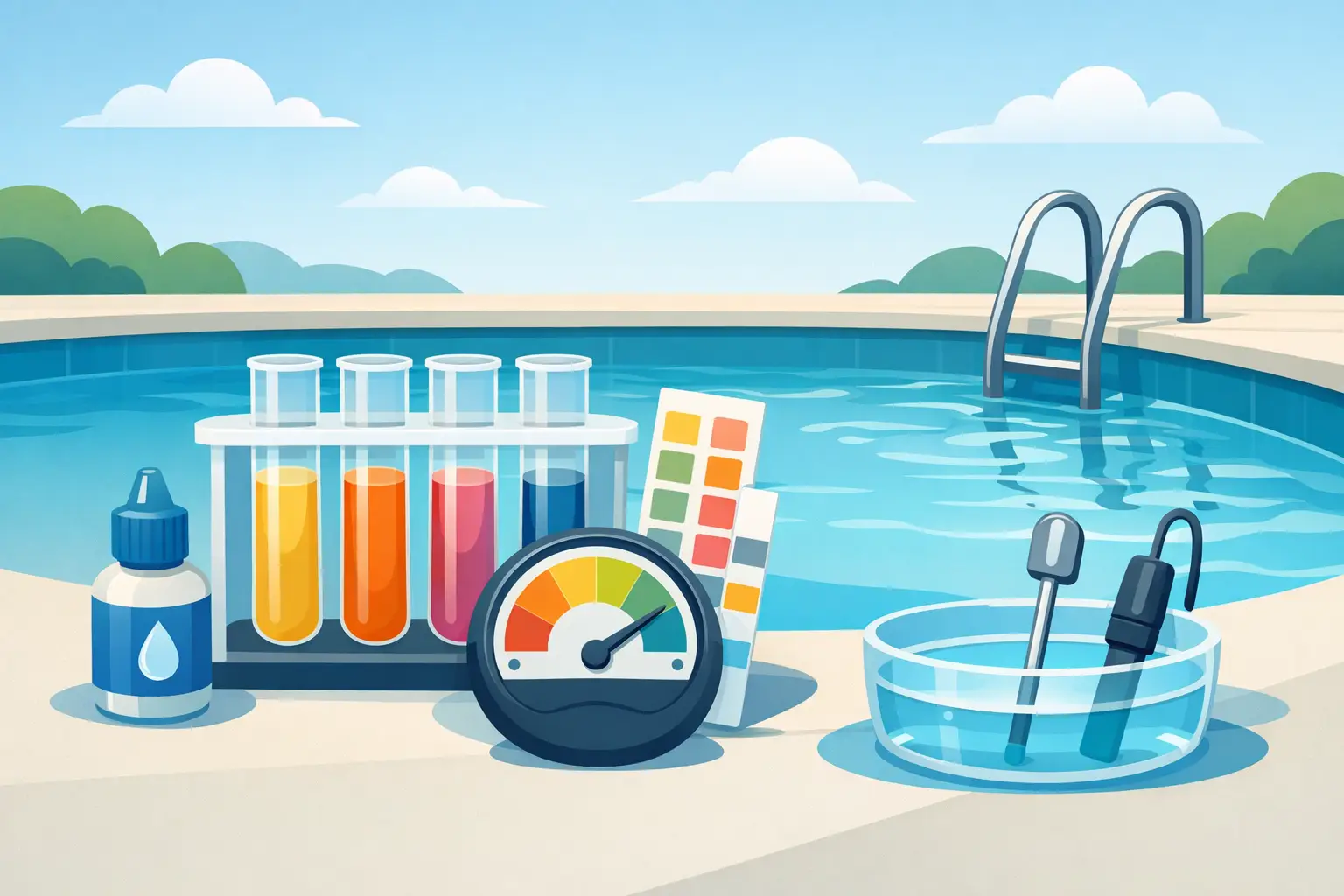 Testes de água da piscina: o que medir?