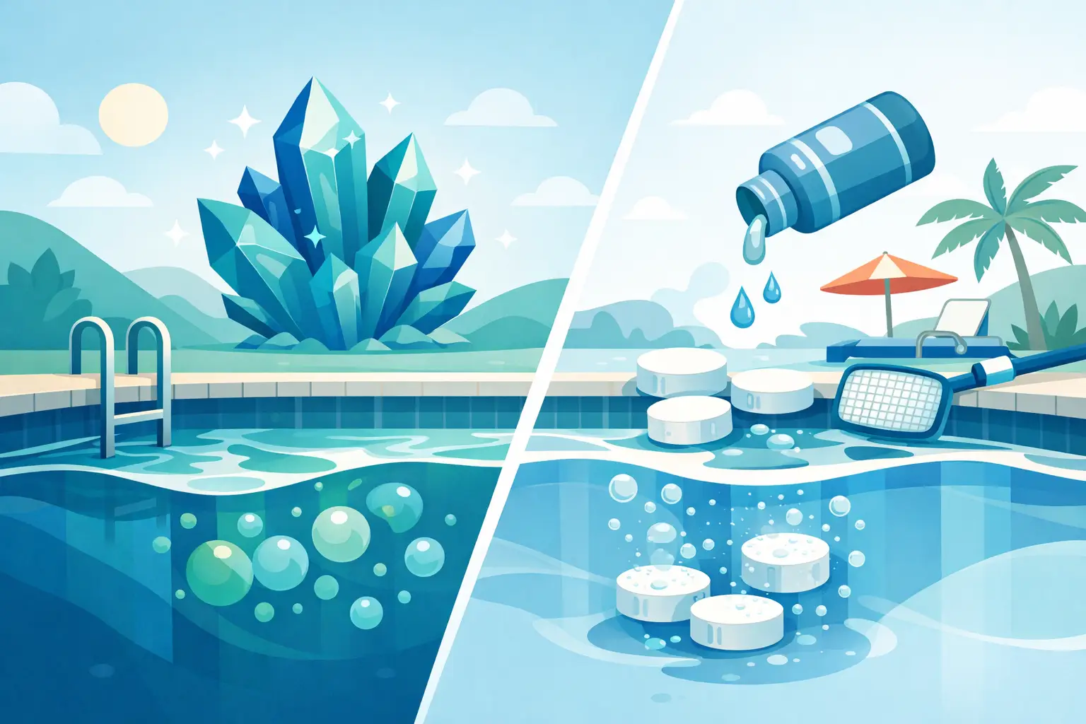 Tratamento mineral versus cloro na piscina